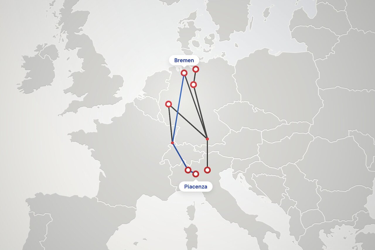 Now 3 times a week: Bremen ⇄ Piacenza Image 1